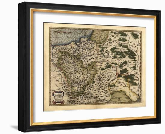 Ortelius's Map of Poland, 1570-Library of Congress-Framed Photographic Print