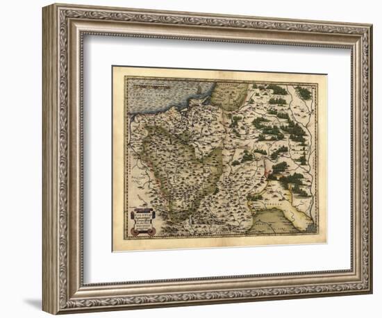 Ortelius's Map of Poland, 1570-Library of Congress-Framed Photographic Print