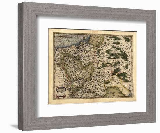 Ortelius's Map of Poland, 1570-Library of Congress-Framed Photographic Print