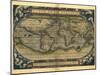 Ortelius's World Map, 1570-Library of Congress-Mounted Photographic Print