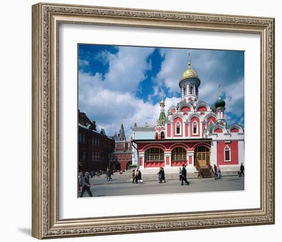 Orthodox Church at Red Square, Moscow, Russia-null-Framed Art Print