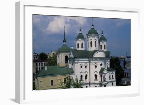 Orthodox Church in Historic Podol Neighborhood of Kiev, Ukraine-null-Framed Giclee Print