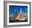 Orthodox Church with State Historical Museum and Kremlin Tower on Red Square, Moscow, Russia-null-Framed Art Print