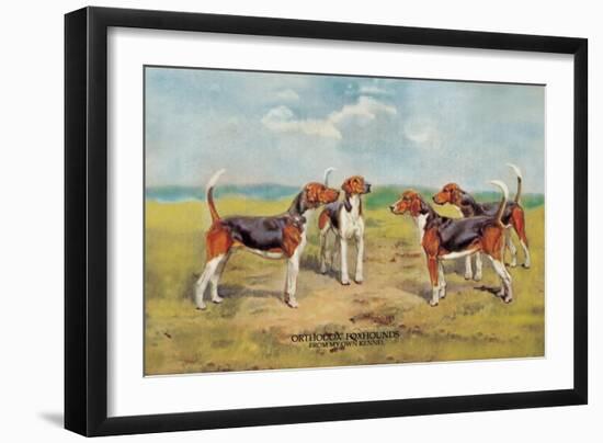 Orthodox Foxhounds-Thomas Ivester Llyod-Framed Art Print