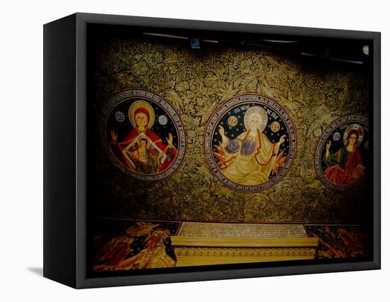 Orthodox Icons on Ceiling of Church in St. Paul and Peter's Cathedral, Constanta, Romania-Cindy Miller Hopkins-Framed Premier Image Canvas