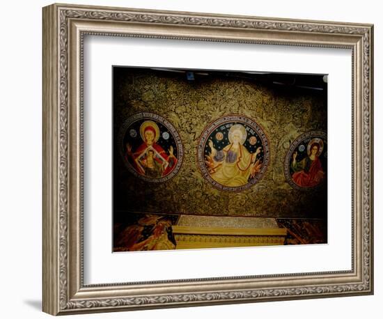 Orthodox Icons on Ceiling of Church in St. Paul and Peter's Cathedral, Constanta, Romania-Cindy Miller Hopkins-Framed Photographic Print