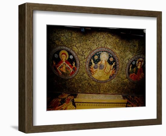 Orthodox Icons on Ceiling of Church in St. Paul and Peter's Cathedral, Constanta, Romania-Cindy Miller Hopkins-Framed Photographic Print