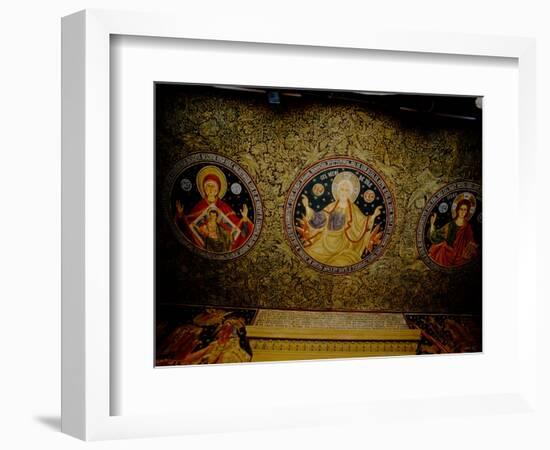 Orthodox Icons on Ceiling of Church in St. Paul and Peter's Cathedral, Constanta, Romania-Cindy Miller Hopkins-Framed Photographic Print