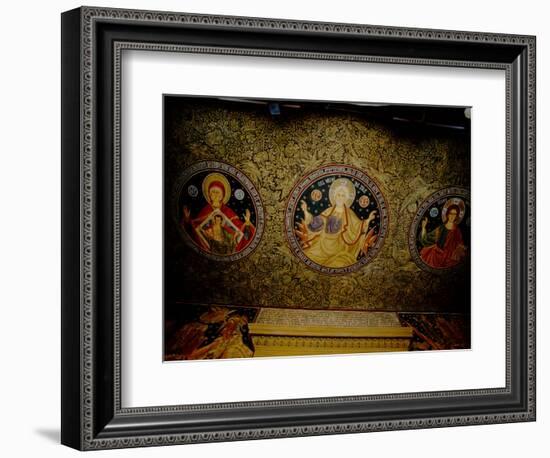 Orthodox Icons on Ceiling of Church in St. Paul and Peter's Cathedral, Constanta, Romania-Cindy Miller Hopkins-Framed Photographic Print