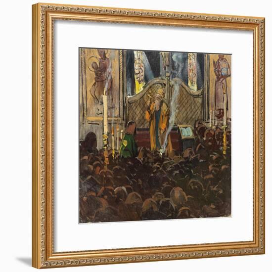 Orthodox Mass-Franz Roubaud-Framed Giclee Print