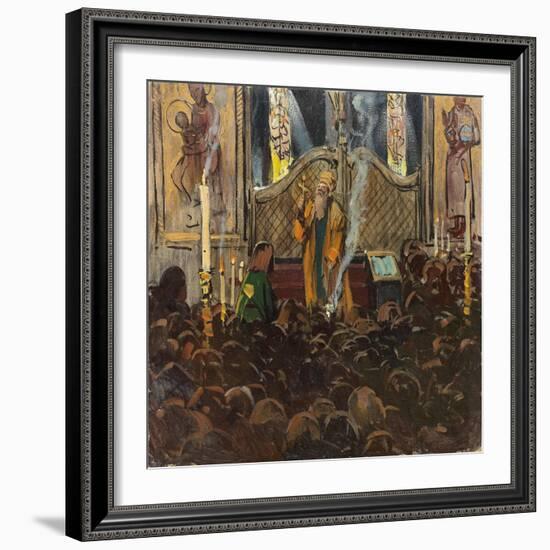 Orthodox Mass-Franz Roubaud-Framed Giclee Print