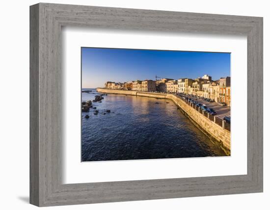 Ortigia (Ortygia) Island at Sunrise, Syracuse (Siracusa), Sicily, Italy, Mediterranean, Europe-Matthew Williams-Ellis-Framed Photographic Print