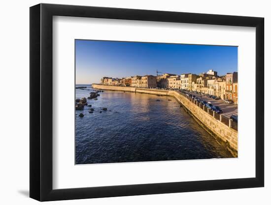 Ortigia (Ortygia) Island at Sunrise, Syracuse (Siracusa), Sicily, Italy, Mediterranean, Europe-Matthew Williams-Ellis-Framed Photographic Print