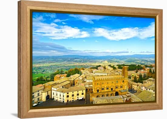 Orvieto Medieval Town Aerial View. Italy-stevanzz-Framed Premier Image Canvas