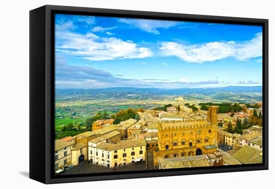 Orvieto Medieval Town Aerial View. Italy-stevanzz-Framed Premier Image Canvas