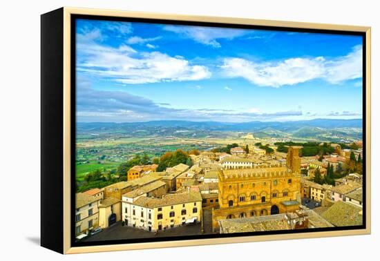 Orvieto Medieval Town Aerial View. Italy-stevanzz-Framed Premier Image Canvas