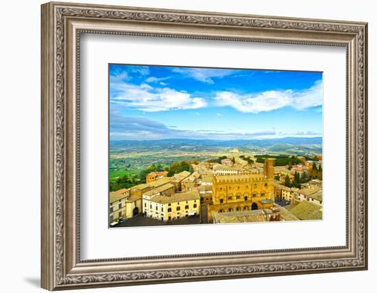 Orvieto Medieval Town Aerial View. Italy-stevanzz-Framed Photographic Print