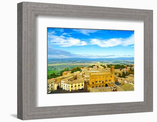 Orvieto Medieval Town Aerial View. Italy-stevanzz-Framed Photographic Print