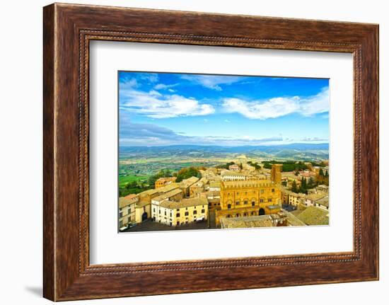 Orvieto Medieval Town Aerial View. Italy-stevanzz-Framed Photographic Print