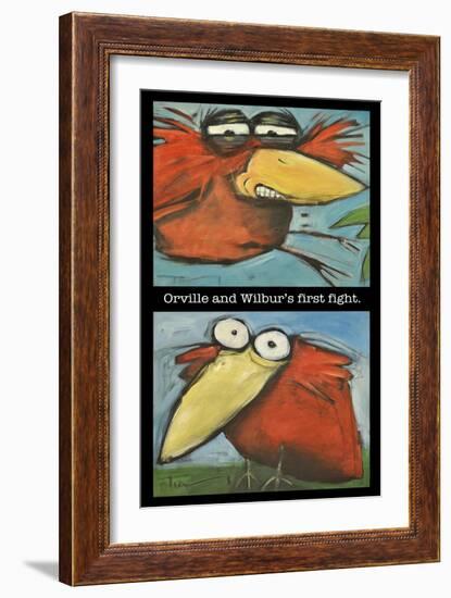 Orville and Wilbur's First Flight-Tim Nyberg-Framed Giclee Print