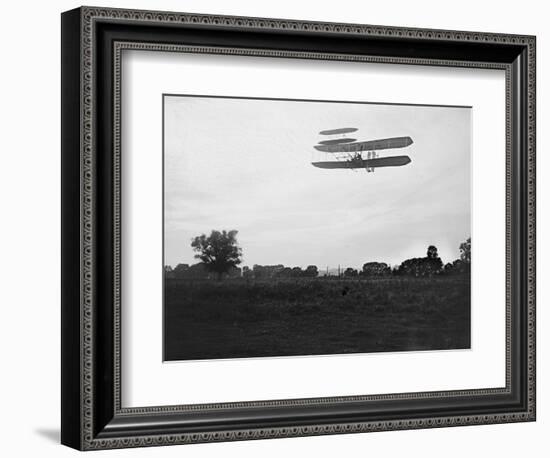 Orville Wright on Flight 41 at 60 foot high Photograph - Dayton, OH-Lantern Press-Framed Art Print