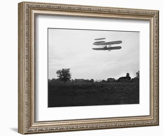 Orville Wright on Flight 41 at 60 foot high Photograph - Dayton, OH-Lantern Press-Framed Premium Giclee Print