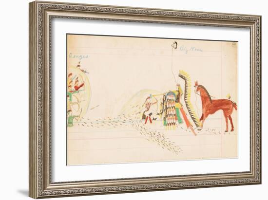 Osages, Big Nose, 1874-75-null-Framed Giclee Print