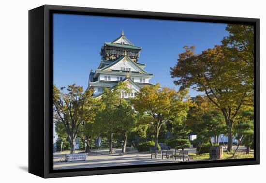Osaka Castle, Osaka, Kansai, Japan-Ian Trower-Framed Premier Image Canvas