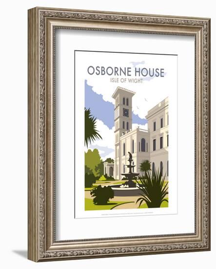 Osborne House, IOW - Dave Thompson Contemporary Travel Print-Dave Thompson-Framed Giclee Print