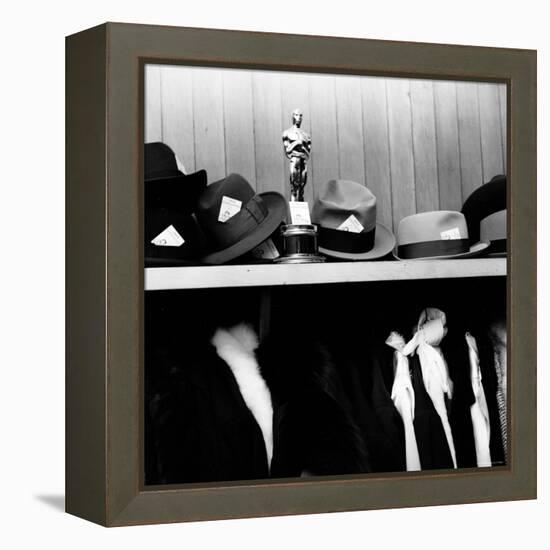 Oscar Awarded to Producer Buddy Adler for the Film "Here to Eternity"-Ed Clark-Framed Premier Image Canvas