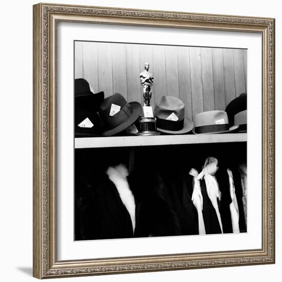 Oscar Awarded to Producer Buddy Adler for the Film "Here to Eternity"-Ed Clark-Framed Photographic Print