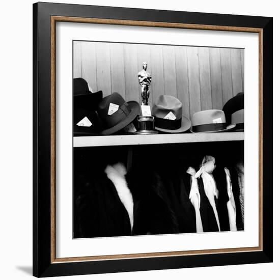 Oscar Awarded to Producer Buddy Adler for the Film "Here to Eternity"-Ed Clark-Framed Photographic Print