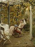 In the Pergola, 1894-Oscar Bluhm-Framed Giclee Print