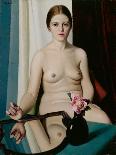 The Artificial Rose, 1929 (Oil on Canvas)-Oscar Ghiglia-Giclee Print