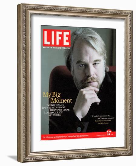 Oscar Nominated Actor Philip Seymour Hoffman, February 17, 2006-Cliff Watts-Framed Photographic Print