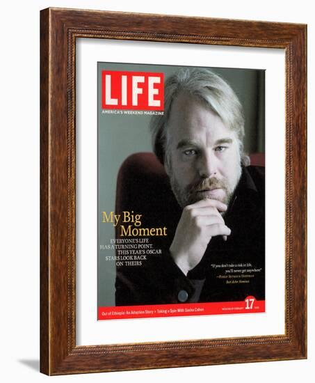 Oscar Nominated Actor Philip Seymour Hoffman, February 17, 2006-Cliff Watts-Framed Photographic Print