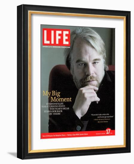 Oscar Nominated Actor Philip Seymour Hoffman, February 17, 2006-Cliff Watts-Framed Photographic Print