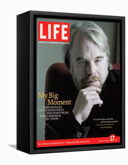 Oscar Nominated Actor Philip Seymour Hoffman, February 17, 2006-Cliff Watts-Framed Premier Image Canvas