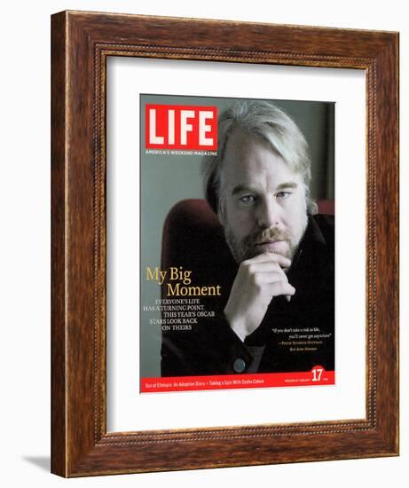 Oscar Nominated Actor Philip Seymour Hoffman, February 17, 2006-Cliff Watts-Framed Photographic Print