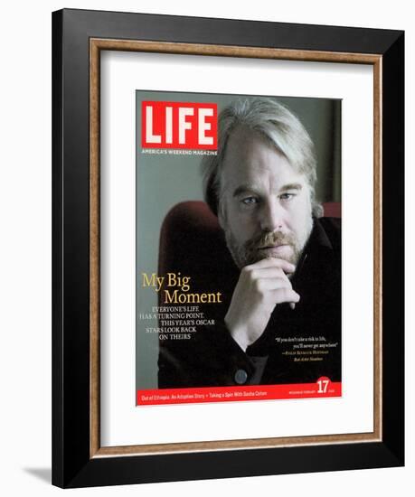 Oscar Nominated Actor Philip Seymour Hoffman, February 17, 2006-Cliff Watts-Framed Photographic Print