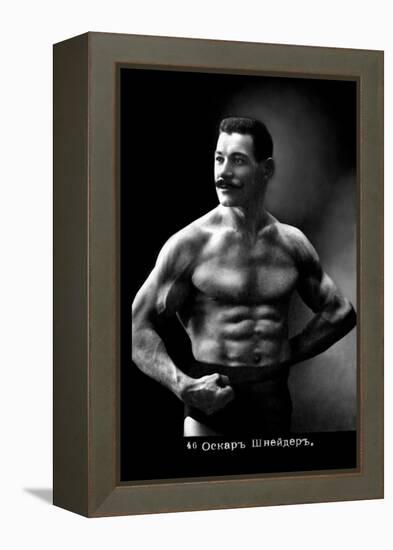 Oscar the Russian Wrestler-null-Framed Stretched Canvas