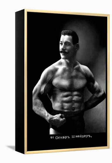 Oscar the Russian Wrestler-null-Framed Stretched Canvas