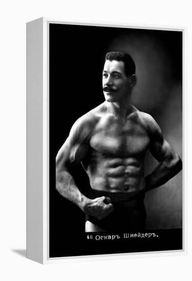 Oscar the Russian Wrestler-null-Framed Stretched Canvas