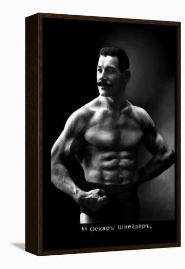 Oscar the Russian Wrestler-null-Framed Stretched Canvas