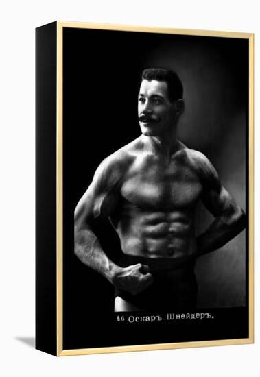 Oscar the Russian Wrestler-null-Framed Stretched Canvas