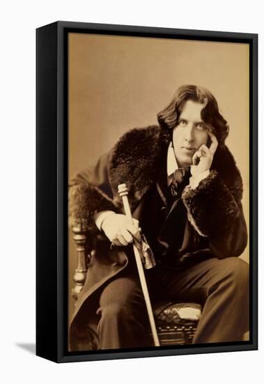 Oscar Wiide, Irish Writer, Wit and Playwright, 1882-Napoleon Sarony-Framed Premier Image Canvas