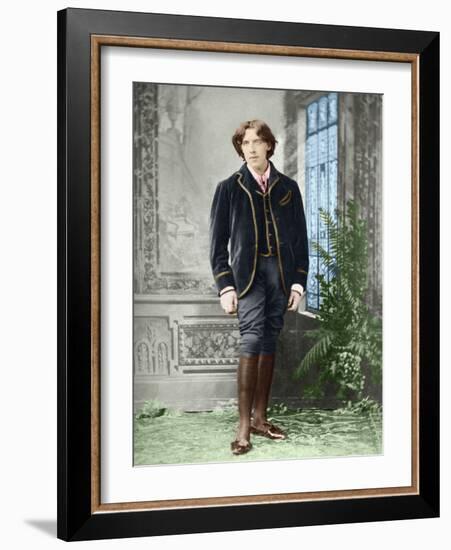 Oscar Wilde (1854 - 1900) about 1882 (Photo)-Napoleon Sarony-Framed Giclee Print