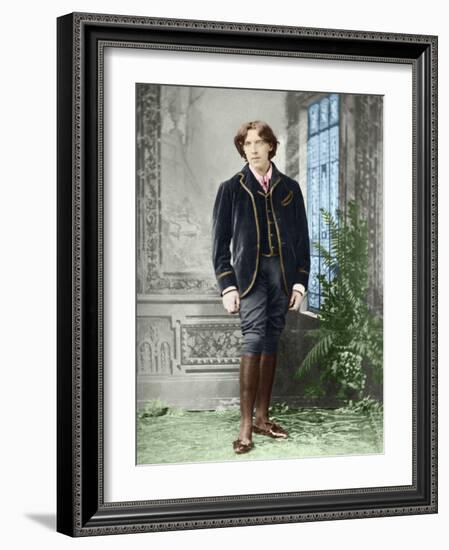 Oscar Wilde (1854 - 1900) about 1882 (Photo)-Napoleon Sarony-Framed Giclee Print