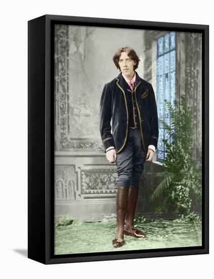 Oscar Wilde (1854 - 1900) about 1882 (Photo)-Napoleon Sarony-Framed Premier Image Canvas