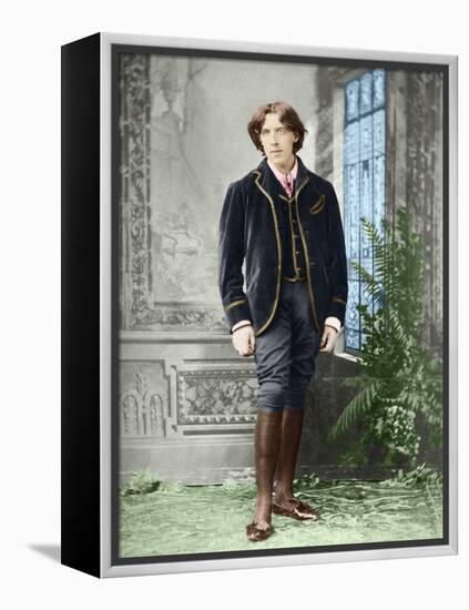 Oscar Wilde (1854 - 1900) about 1882 (Photo)-Napoleon Sarony-Framed Premier Image Canvas